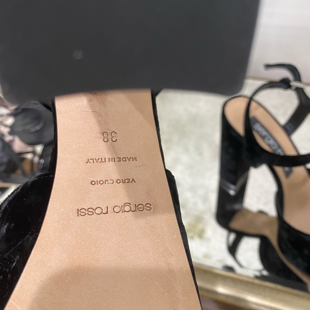VELVET SERGIO ROSSI HEELS - Picture 3 of 3